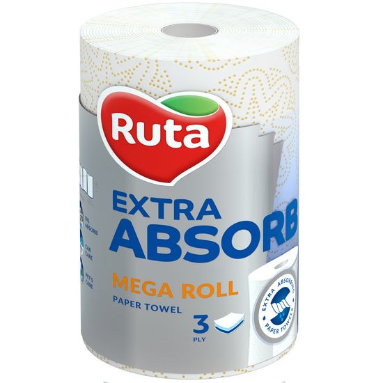Бумажные полотенца RUTA Selecta Mega Roll 3 слоя 1 рулон