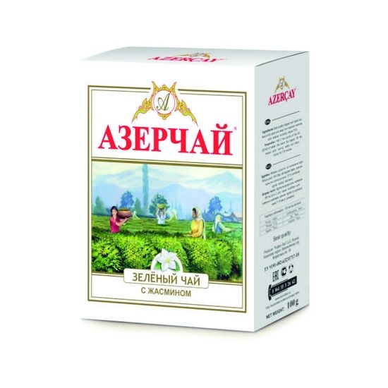 Чай зелёный AZERCAY, развесной, с жасмином, 100г