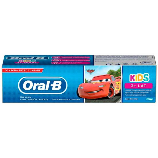 Зубная паста детская ORAL-B Cars, 3+ лет, 75 мл