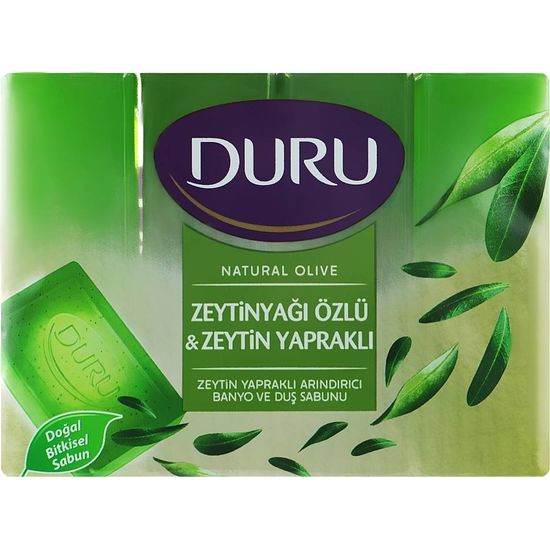 Мыло туалетное DURU Natural С экстрактом оливкового масла экопак 4 x 150 г