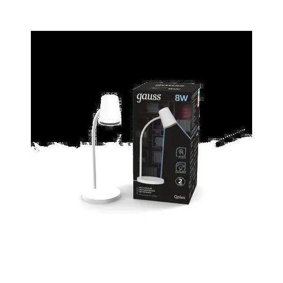 Светильник настольный GAUSS LED Qplus GTL6031 Белая  8Вт  нейтральный свет, изображение 2