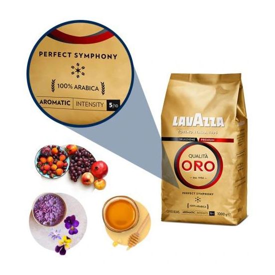 Кофе в зернах LAVAZZA Quality ORO 1 кг, изображение 2