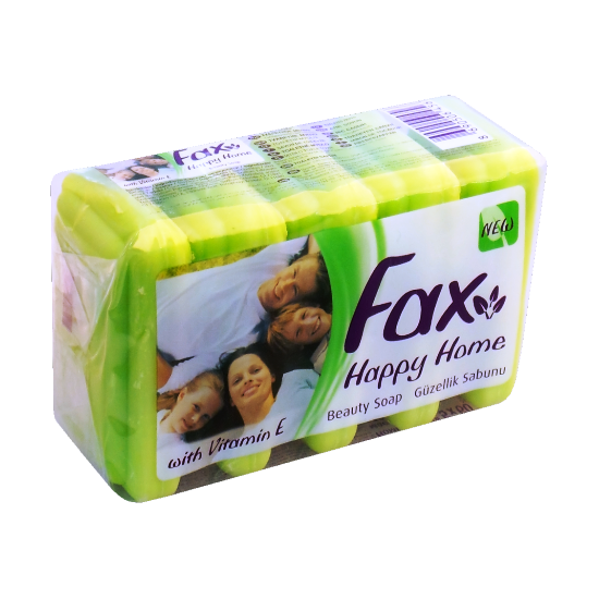 Sapun de toaleta FAX Happy Home, solid, cu vitamin E, mere, 0.3 kg