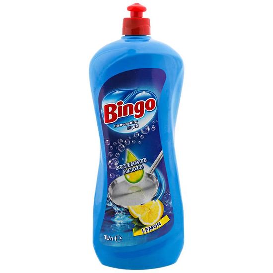 Средство для мытья посуды BINGO гель (Лимон) 1000 мл