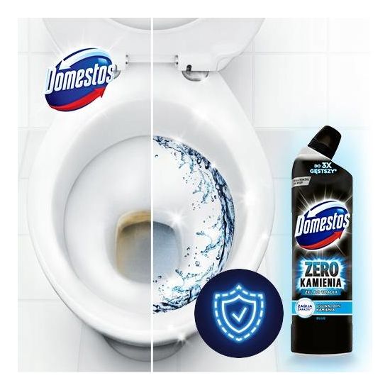 Solutie pentru WC DOMESTOS WC Zero Limescale AQUAMARINE gel 750 ml, 2 image