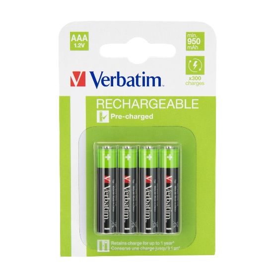 Baterii reincarcabile AAA Verbatim clasa Premium 950 mAh 4 buc