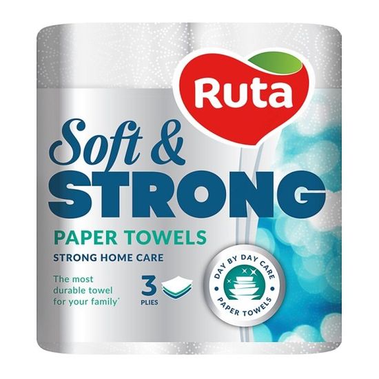 Бумажные полотенца RUTA Soft Strong 3 слоя 2 рулона