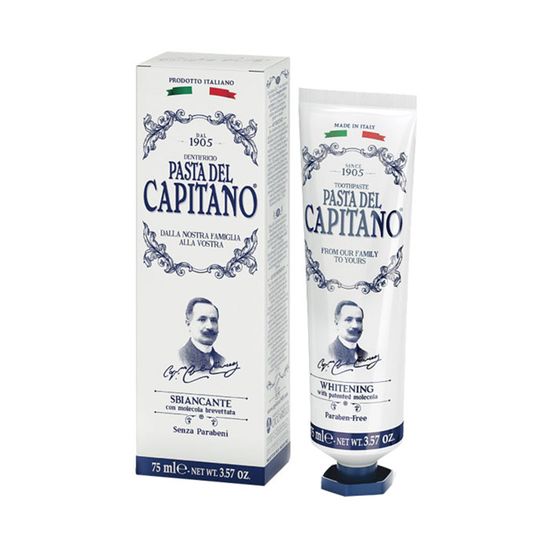 Pasta de dinti PASTA DEL CAPITANO, pentru albire, 75 ml