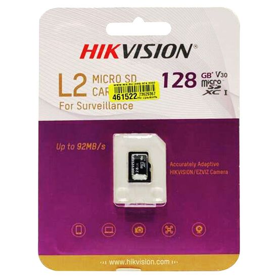 Карта Micro SD HIKVISION HS-TF-L2, для систем видеонаблюдения, 128G, изображение 2