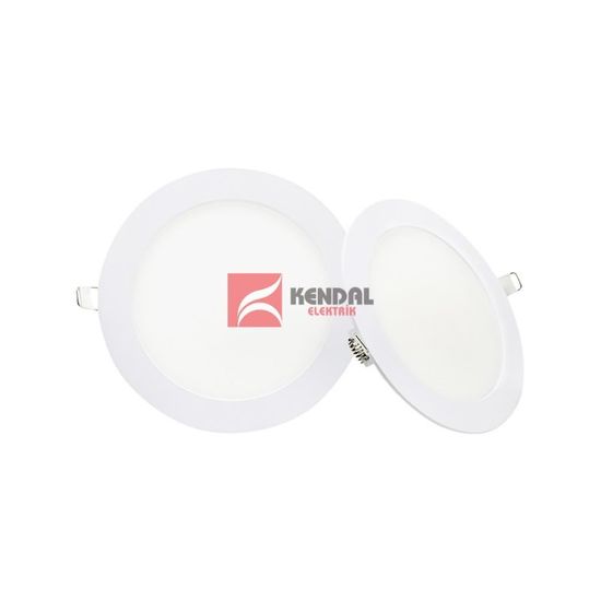 Ультратонкий Светильник LED встраеваемый круглый белый KENDAL 3W/4000K/IP20/80x65mm/1/90