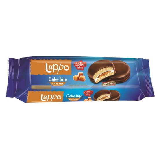 Biscuite sandwich LUPPO, caramel, 182 gr