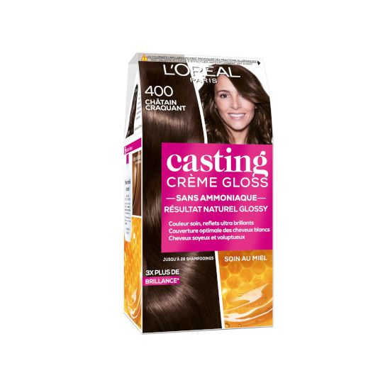 Краска для волос L'OREAL Casting Creme Gloss, 400 Каштановый, 120 ml