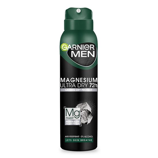 Дезодорант спрей GARNIER для мужчин Magnesium Ultra 150 мл
