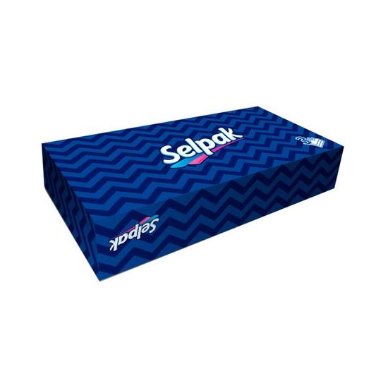 Салфетки в коробке SELPAK Maxi 3 слоя косметические 100 шт, изображение 3
