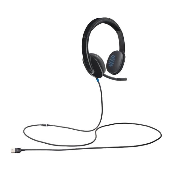 Casti LOGITECH H540, negru si albastru