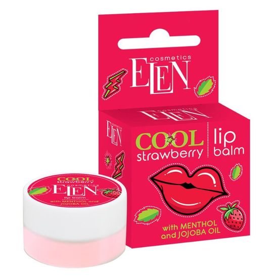 Balsam de buze ELEN COSMETICS Cool Strawberry, 9 g
