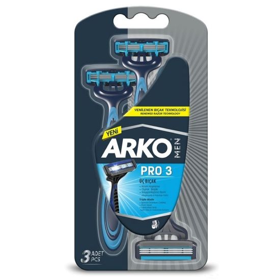 Станок для бритья ARKO Pro 3, для мужчин, одноразовый, 3 лезвия, 3 шт