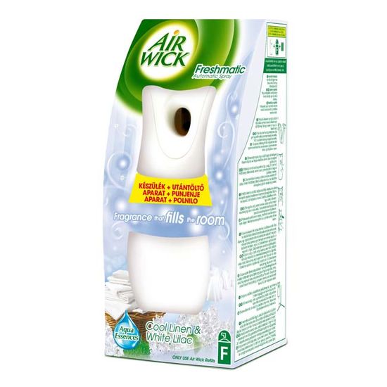 Apparat-odorizant AIR WICK Mono Gadget, + Cool Linen Spray, liliac alb, 250 ml