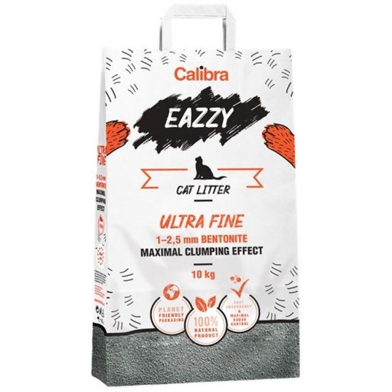 Бентонитовый Наполнитель Calibra EAZZY Cat Litter Ultra Fine, 10кг