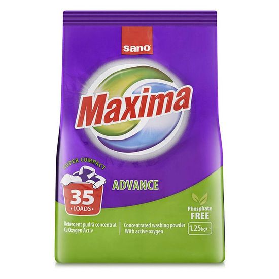 Detergent MAXIMA ADVANCE cu oxigen activ  1.25kg