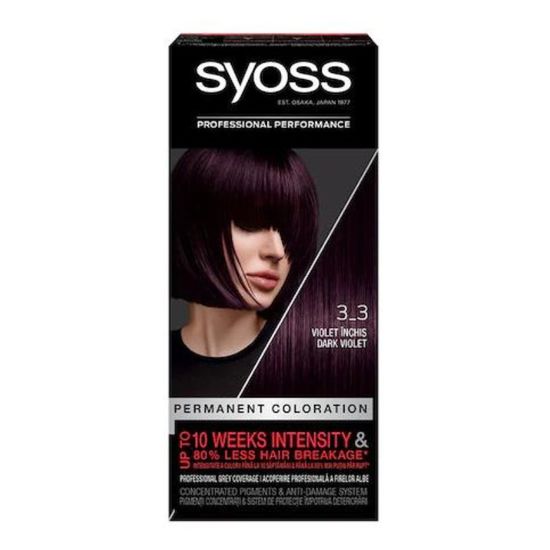 Краска для волос SYOSS 3-3 Темно фиолетовый, 115 мл