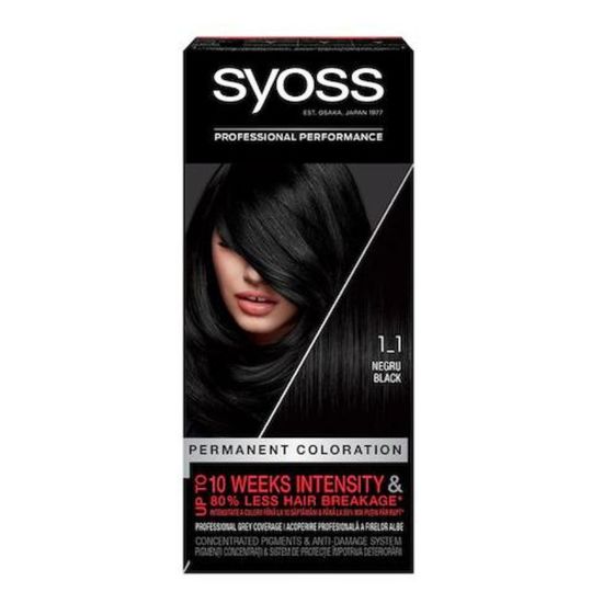 Краска для волос SYOSS Черный 1-1, 115 мл
