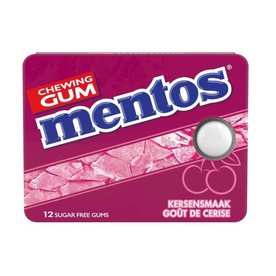 Жевательная резинка MENTOS Slim Gum вишня, 17,5 г