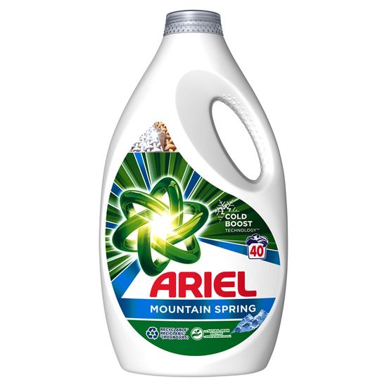Стиральный порошок ARIEL Mountain Spring, жидкий, для белого белья,  универсальная стирка, 2.2 л