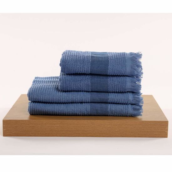 Полотенце для ванны BUMBACEL Vijn, синие, 70x135 см, изображение 2