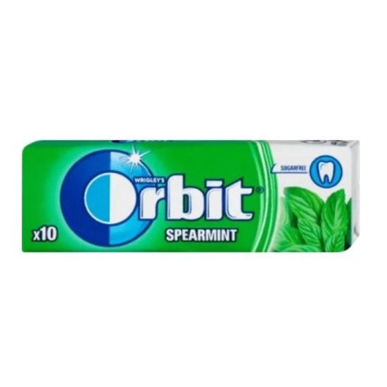 Gume de mestecat ORBIT Spearmint, 10buc