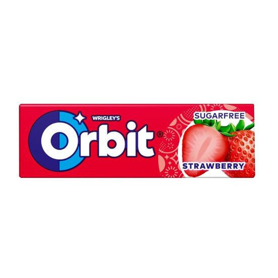 Gume de mestecat ORBIT Strawberry, 10buc