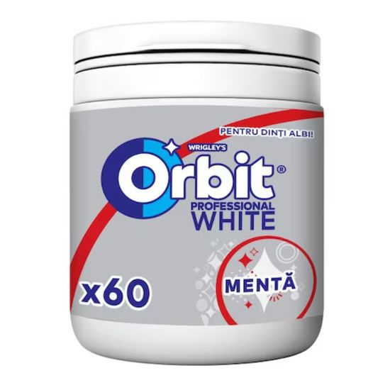 Gume de mestecat ORBIT Professional White Spearmint, 84g, 60buc