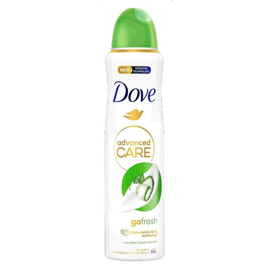 Deodorant DOVE Deo Advanced Care Go Fresh Cucumber&Green Tea Scent, 150 ml
