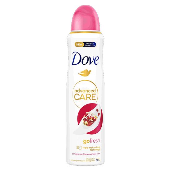 Deodorant DOVE Deo Advanced Care Go Fresh Pomegranate&Lemon Verbena Scent, 150 ml