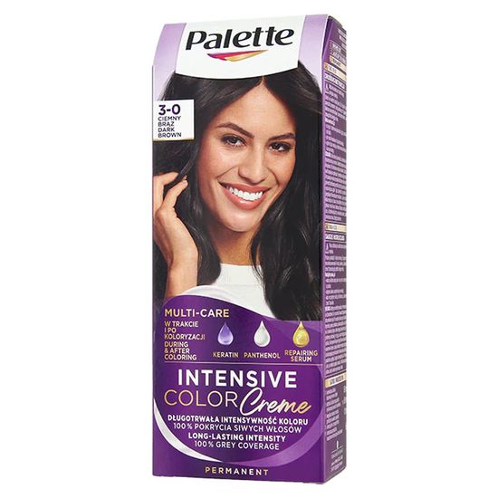 Крем-краска для волос PALETTE, 3-0, N2, Тёмно-коричневый, 110 мл