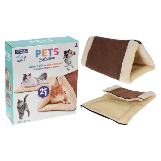 Casuta-pat pentru pisici 2 in 1 Pets, 90 x 60 cm