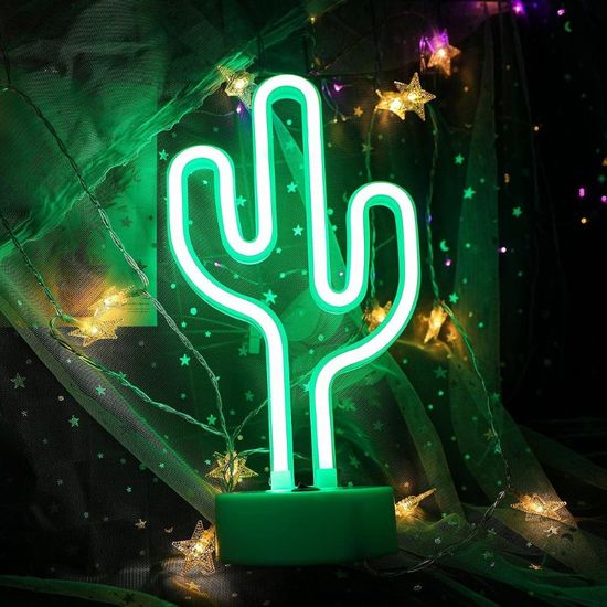 Lampa Neon cu USB Cactus, 2 image