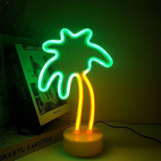 Лампа Пальма, неоновая, с USB, изображение 2