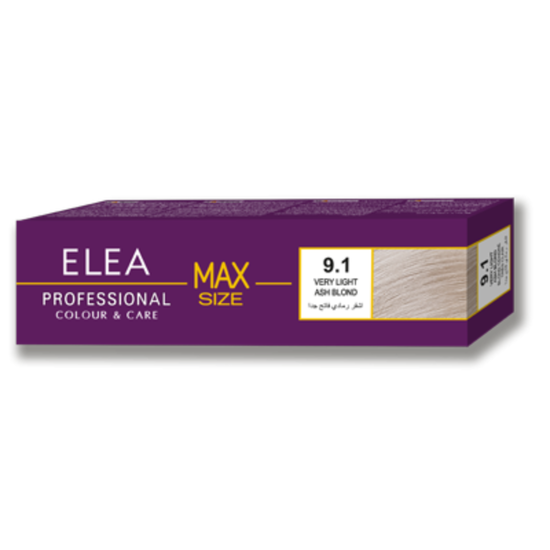 Краска для волос ELEA Max Size, 9.1 - блондин пепельный, 100 мл