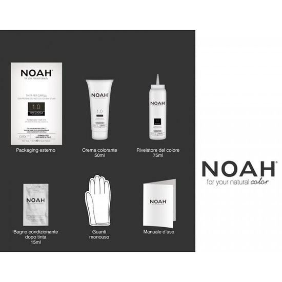 Vopsea pentru par NOAH, saten inchis 3.0, 140 ml, 2 image
