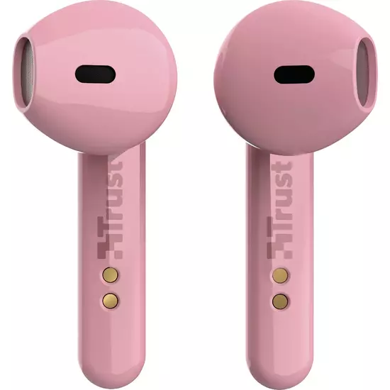 Casti TRUST Primo Touch Bluetooth TWS pink, 6 image