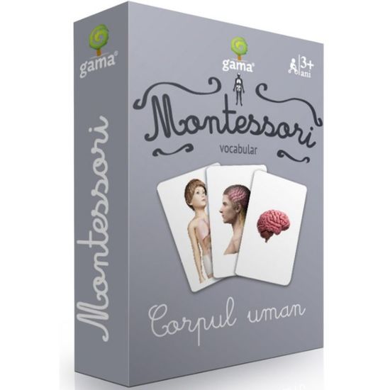 Carti de joc Montessori. Corpul uman