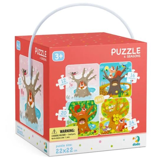 Пазлы DODO 4в1 Времена года (12, 16, 20, 24 puzzle), 300125