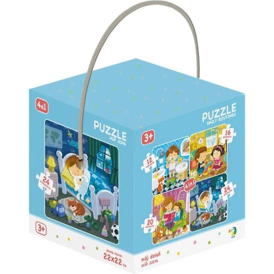 Пазлы DODO 4в1, Распорядок дня, (12, 16, 20, 24 puzzle), 300130