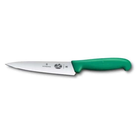 Cutit de bucatarie VICTORINOX Fibrox 5.2004.15, 15cm, strainght, green