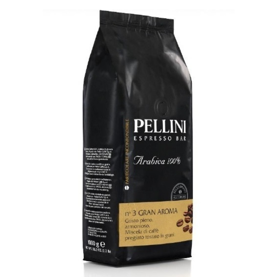Cafea PELLINI Espresso Bar Gran Aroma nr. 3, boabe, 1 kg