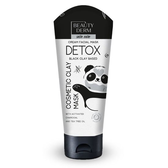 Masca pentru fata BEAUTYDERM Black Clay Detox, 75 ml