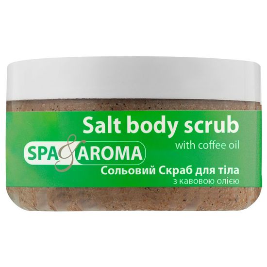 Скраб для тела SPA & AROMA солевой, с кофейным маслом, 250 г, изображение 2