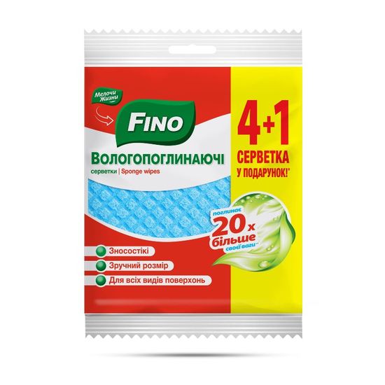 Lavete FINO absorbante, 4+1 buc