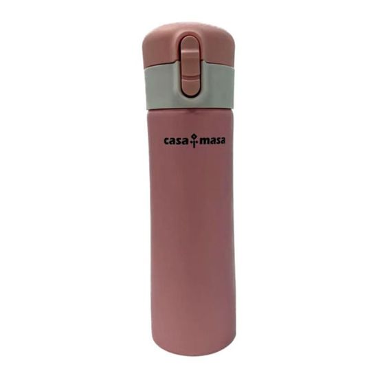 Термо-бутылка CASAMASA, розовая,  350 мл